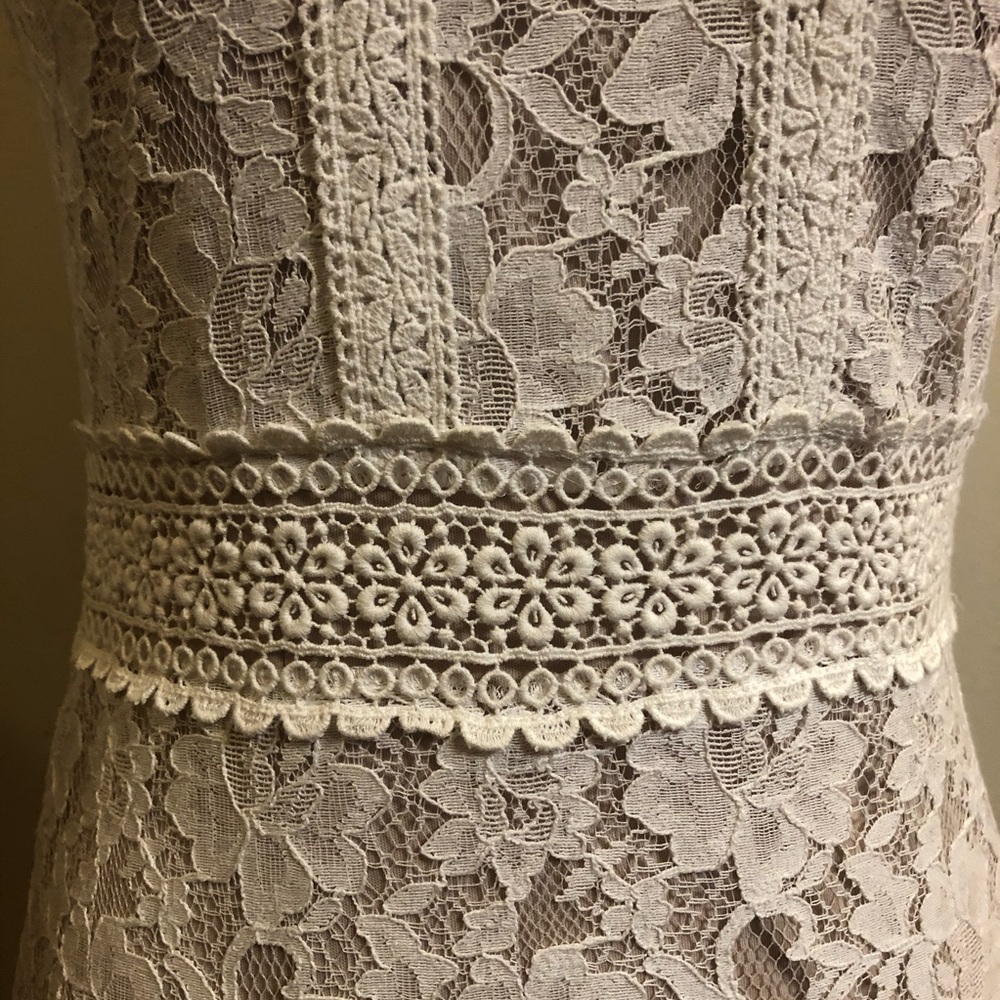 Filly Flair White Lace Flirty Feminine Dress - Picture 5 of 16